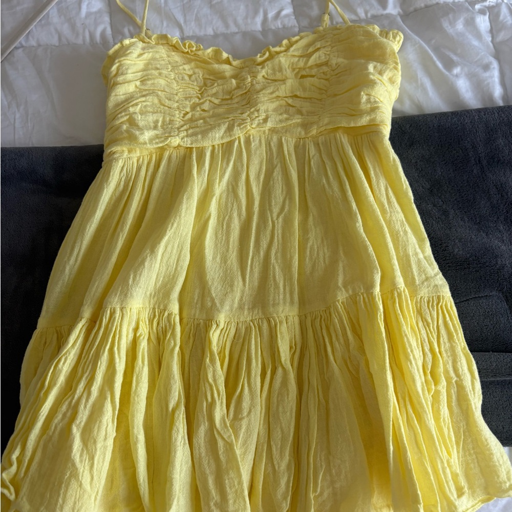 Yellow Mini Dress